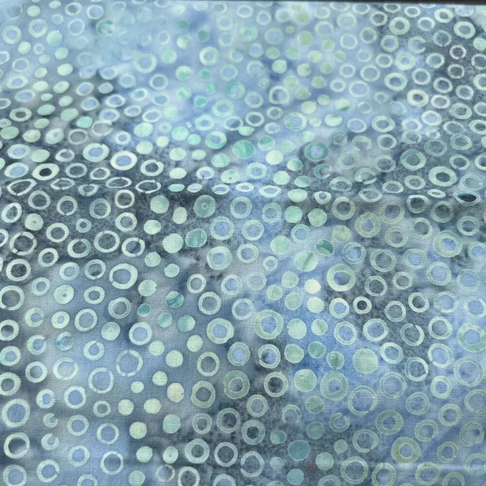 Shades Of Blue Quilting Cotton Fabric Sewing Textile Art Lot 11 Pc